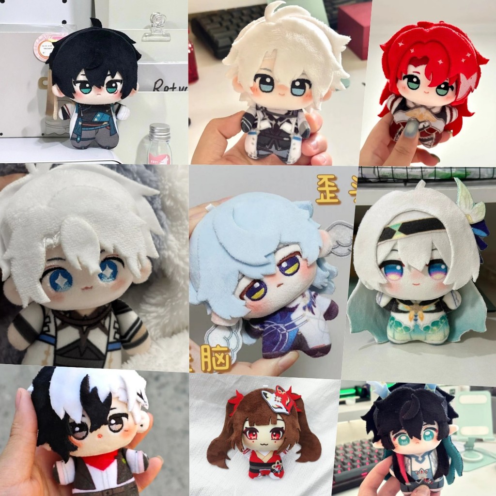 Búp Bê Cotton 10cm Honka Sang Trọng Mặt Dây Chuyền Star Rail Plushie Phainon Dan Heng Anaxa Chủ Nhật
