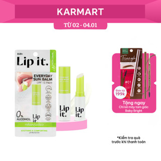  Son Dưỡng Môi Chống Nắng LIP IT Everyday Sun Balm SPF15 PA++ # Green Grape 3g 