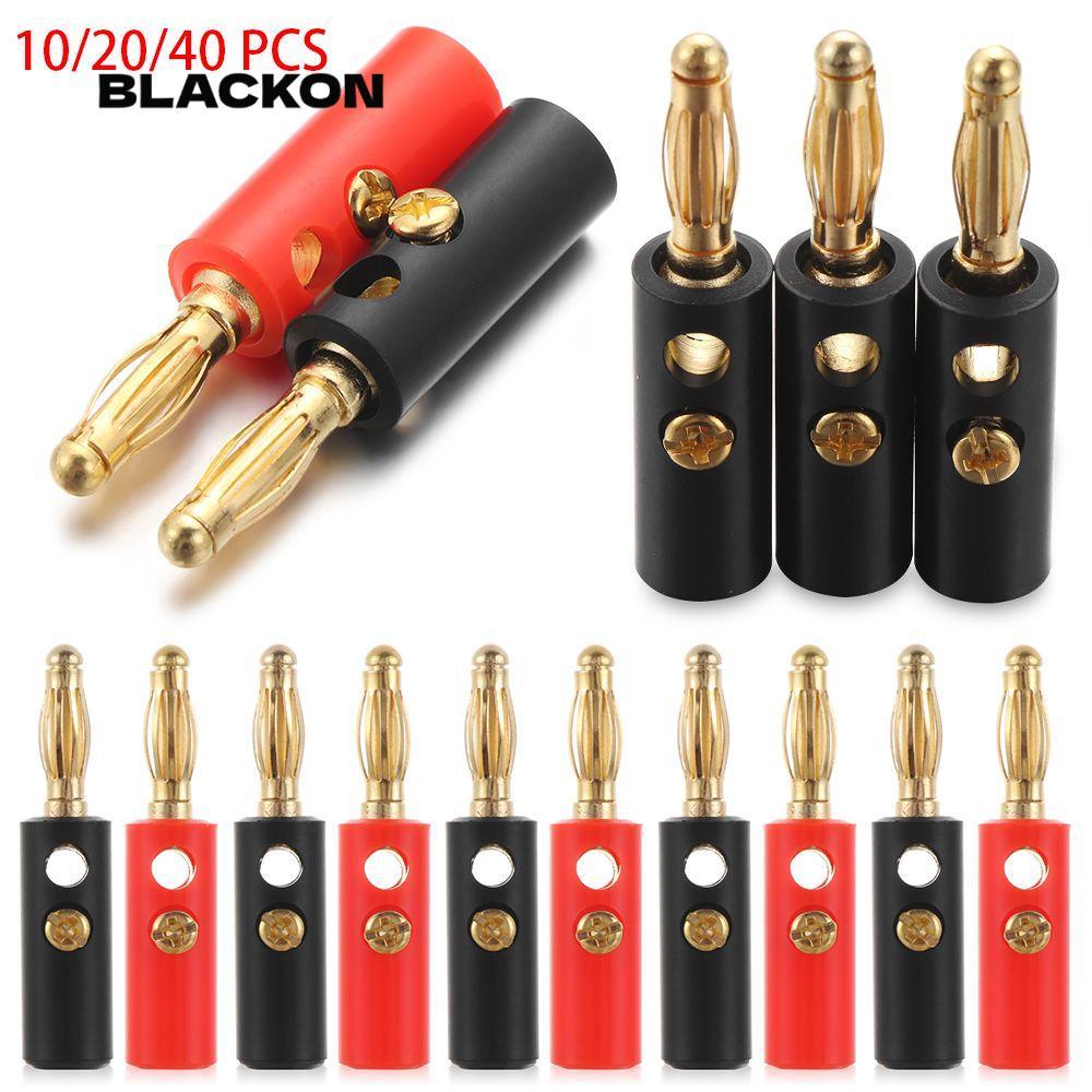 BLACKON Banana Plugs 4mm Adapter Jack âm thanh mạ vàng