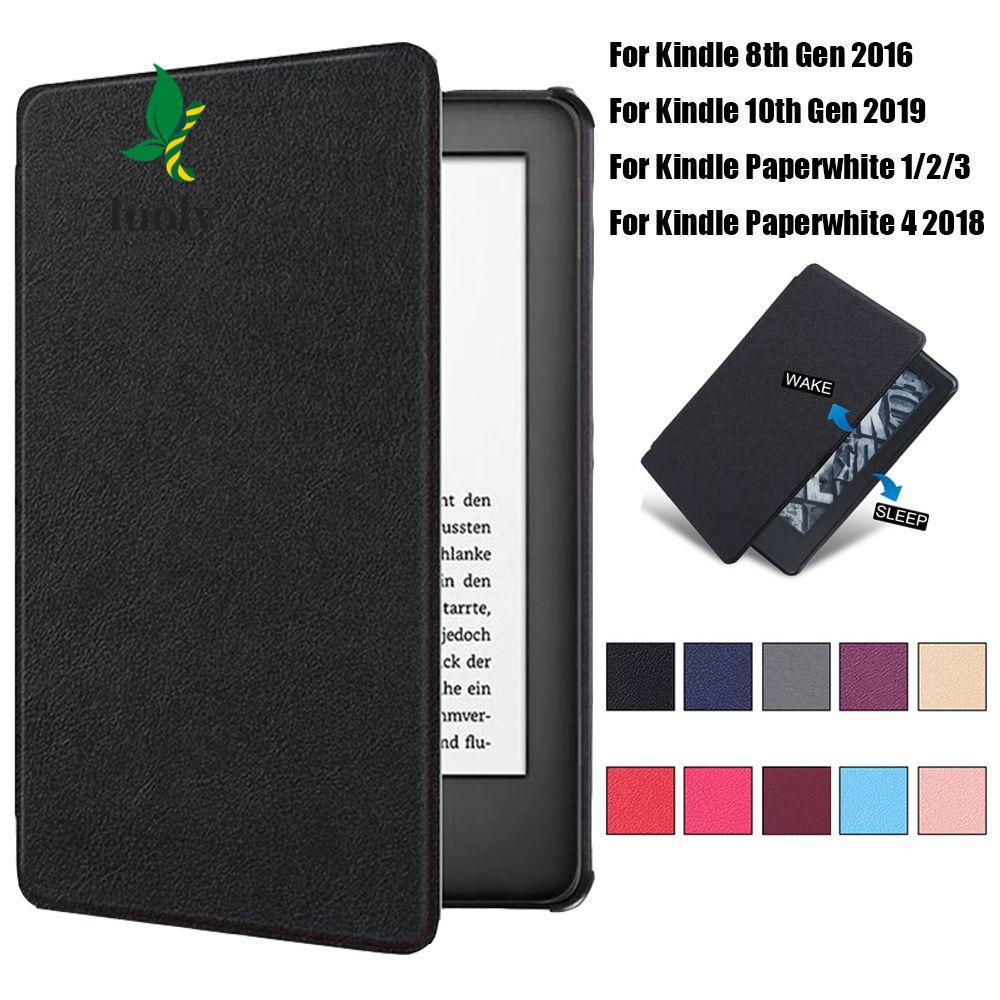 LUOLV Cover Fashion 6 "eBook Reader Da PU siêu mỏng cho Kindle 8 / 10th Gen Paperwhite 1 / 2 / 3 / 4