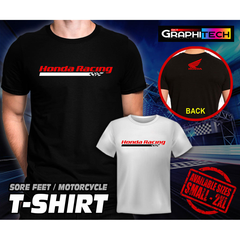 Người đam mê xe máy / Đua xe / Áo thun thời trang Jersey Honda Racing