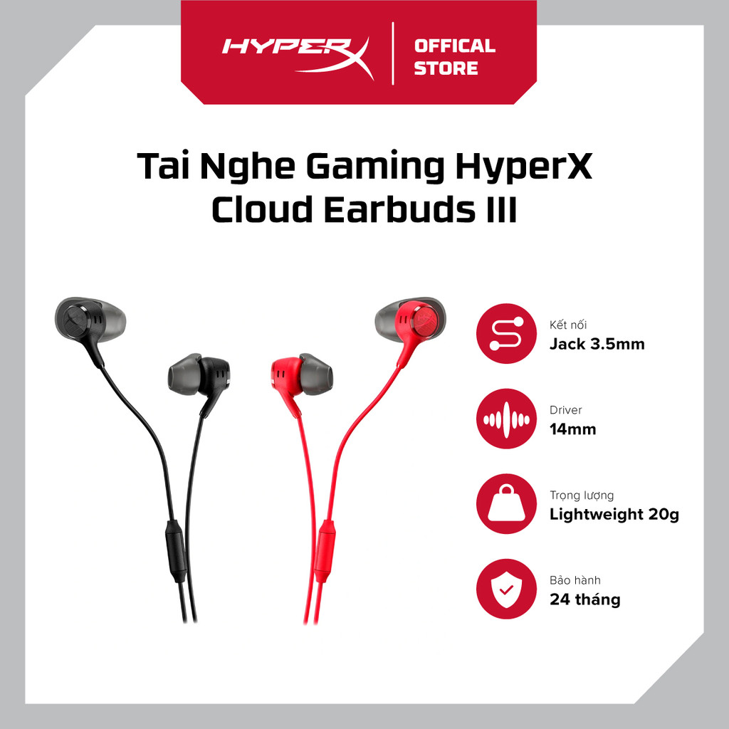 Tai Nghe HyperX Cloud Earbuds III - Bảo hành 24 tháng