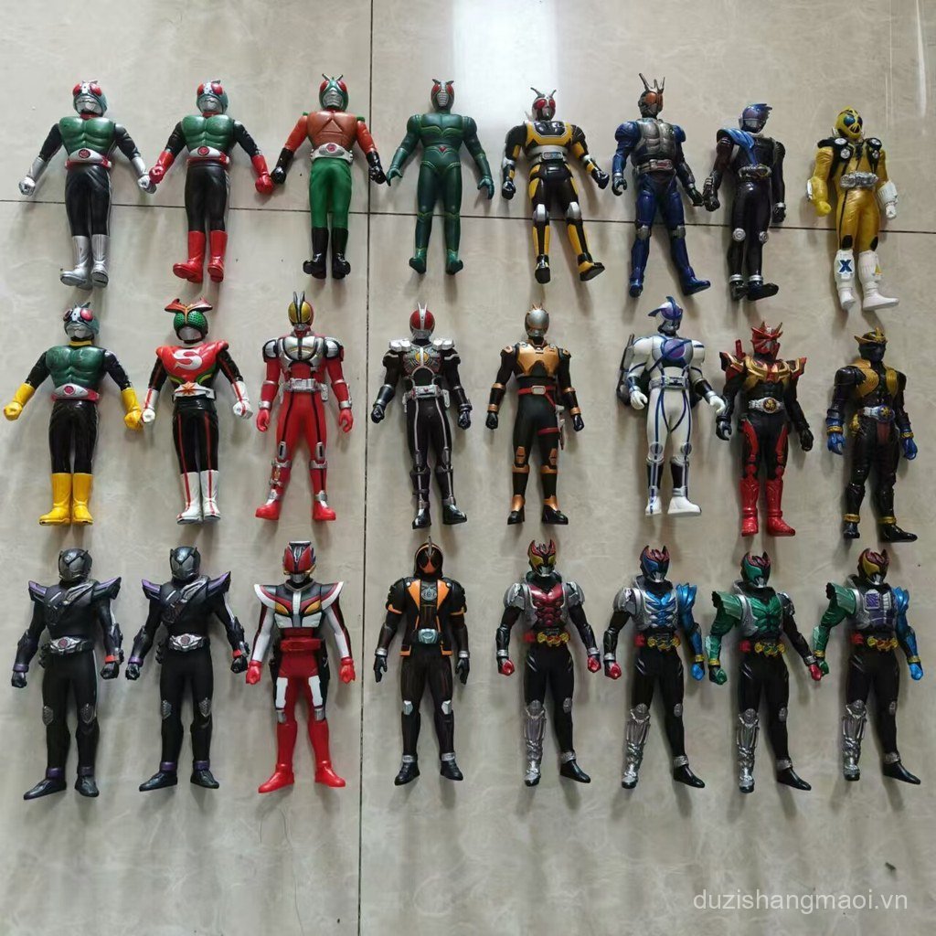 Bandai cm Bandai Kamen Rider Búp bê cao su mềm Âm thanh Demon drive Emperor kiva kiva Showa