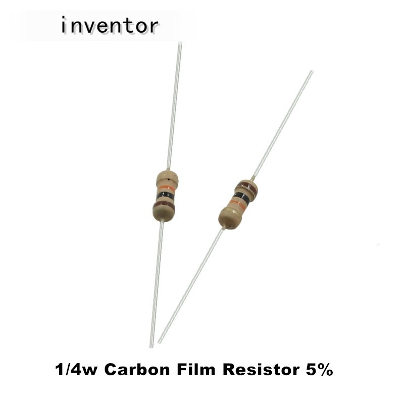 100 Chiếc 1 / 4w Phim Carbon Điện Trở 5% 0,25W 100KR 110KR 120KR 130KR 150KR 160K 180K ohm