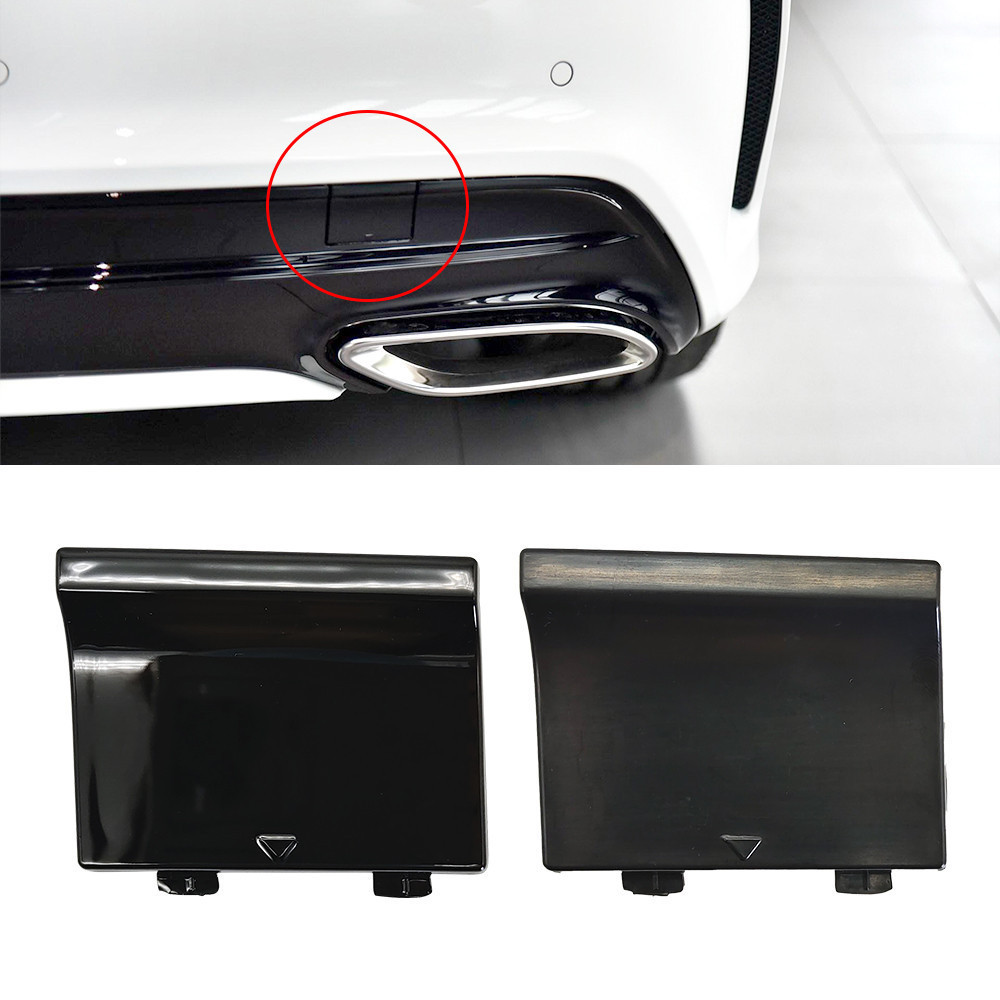 Màu Đen Cho Xe Mercedes W117 Phía Sau Kéo Bao Móc Mắt Cản Nắp Dành Cho Benz CLA220 CLA260 2015-2019 