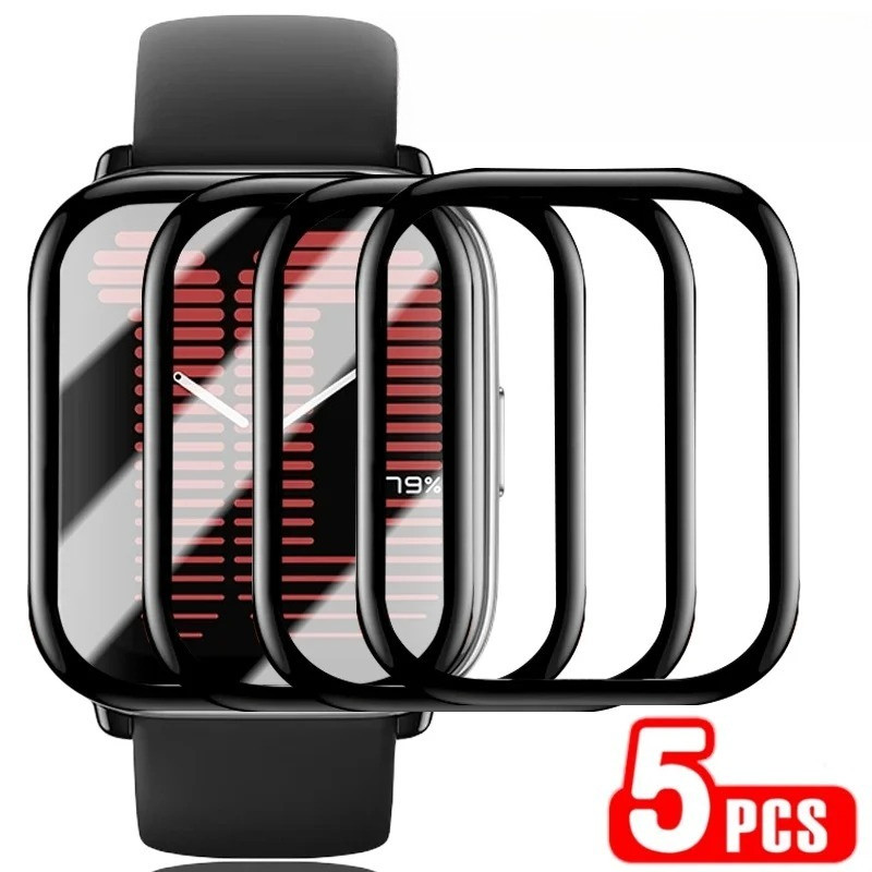 2-10 Chiếc Kính Cường Lực Cho QCY GTS GTC GT2 Đồng Hồ Bảo Vệ Màn Hình Cho QCY GT2 GTS GTC GT 2 S C K
