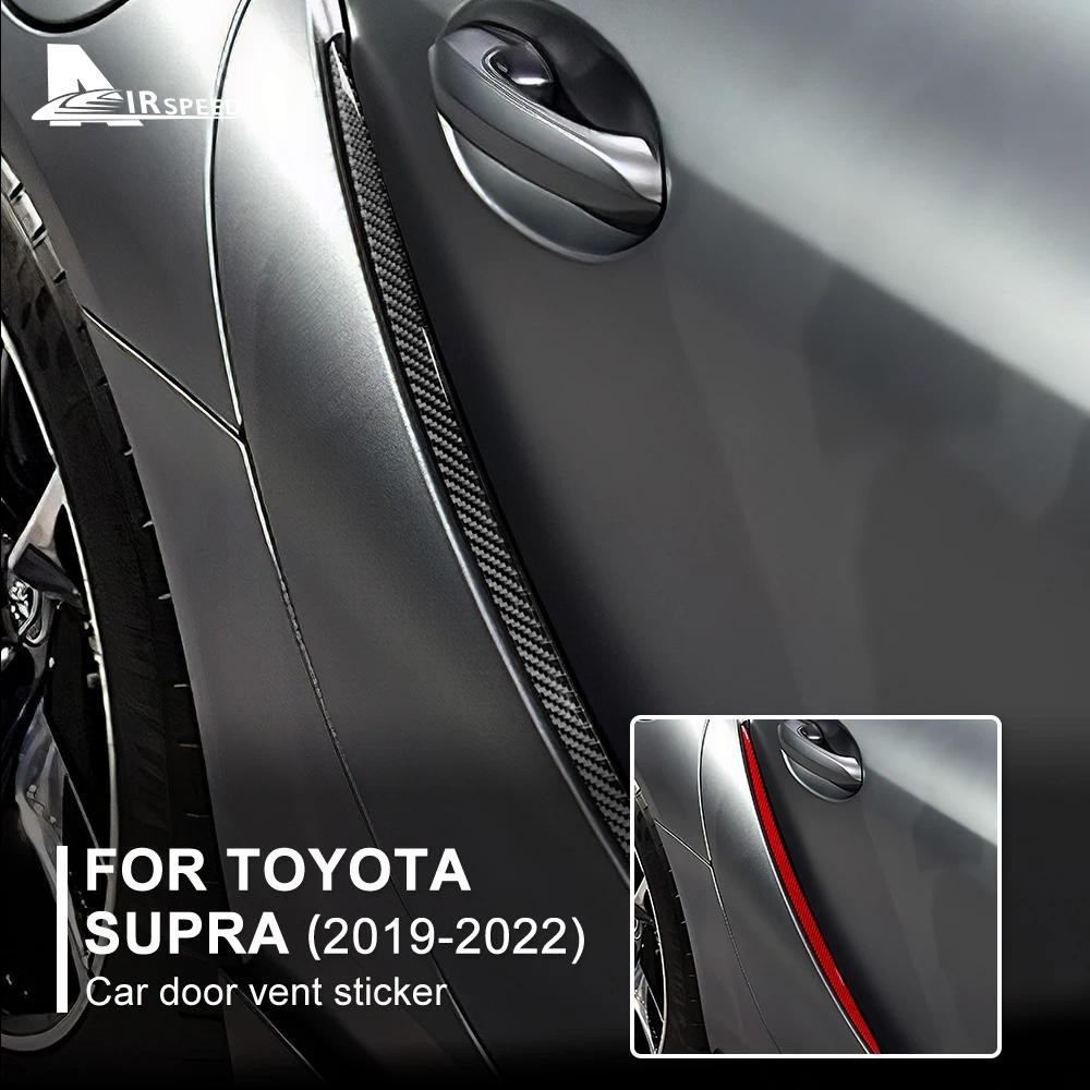 Nội thất sợi Carbon mềm thực sự cho Toyota Supra GR A90 A91 MK5 2019 2020 2021 2022 Cho LHD RHD Cửa 