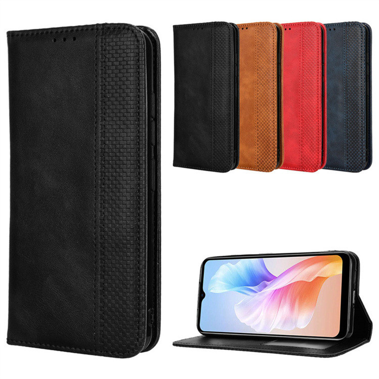 Thích hợp cho Doogee X98 Pro Vỏ điện thoại Thẻ Doogee X98 Vỏ da điện thoại Vỏ bảo vệ lật từ tính bên