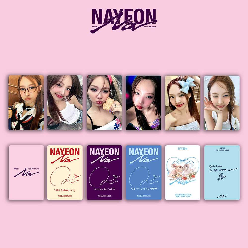 NAYEON Hàng Hóa Photocard ABCD Lin NAYEON SOLO Album NA Thẻ Ngẫu Nhiên Hai Lần Facecard 2025.12.18