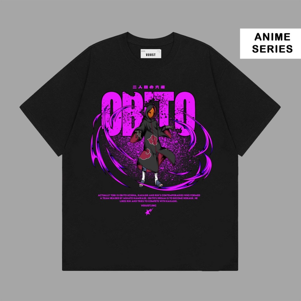 Áo thun Voustsupply Naruto Obito Baju Kaos Distro - Áo thun in hình Unisex