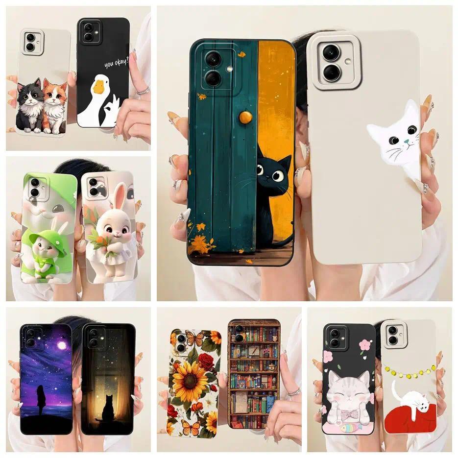 Dành Cho Samsung Galaxy A04 Ốp Lưng SM-A045F Mèo Dễ Thương Hoạt Hình Vỏ Điện Thoại TPU Mềm Cho Samsu