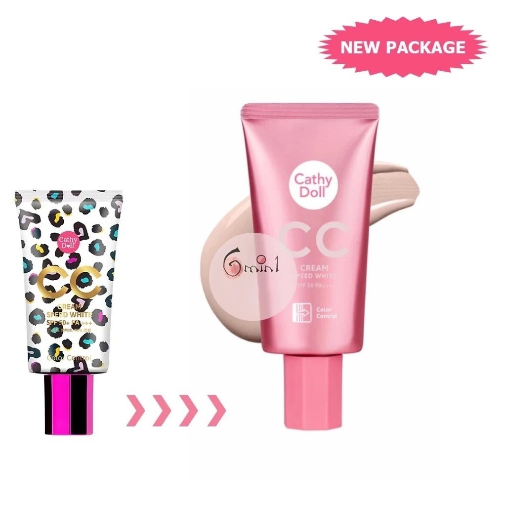 Kem Nền DƯỠNG ẨM TRẮNG DA Cathy Doll Speed White CC Cream SPF50 PA+++ THÁI LAN