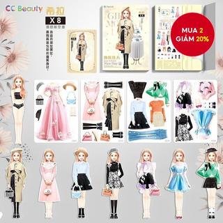  Công chúa từ tính Dress Up Búp bê giấy Giả vờ chơi trò chơi Đồ chơi du lịch Hoạt động trên ô tô Chuyến đi đường trường Xếp hình quần áo nam châm cho trẻ em Bé gái tập đi Học tập mầm non Tạo trí tưởng tượng Se 