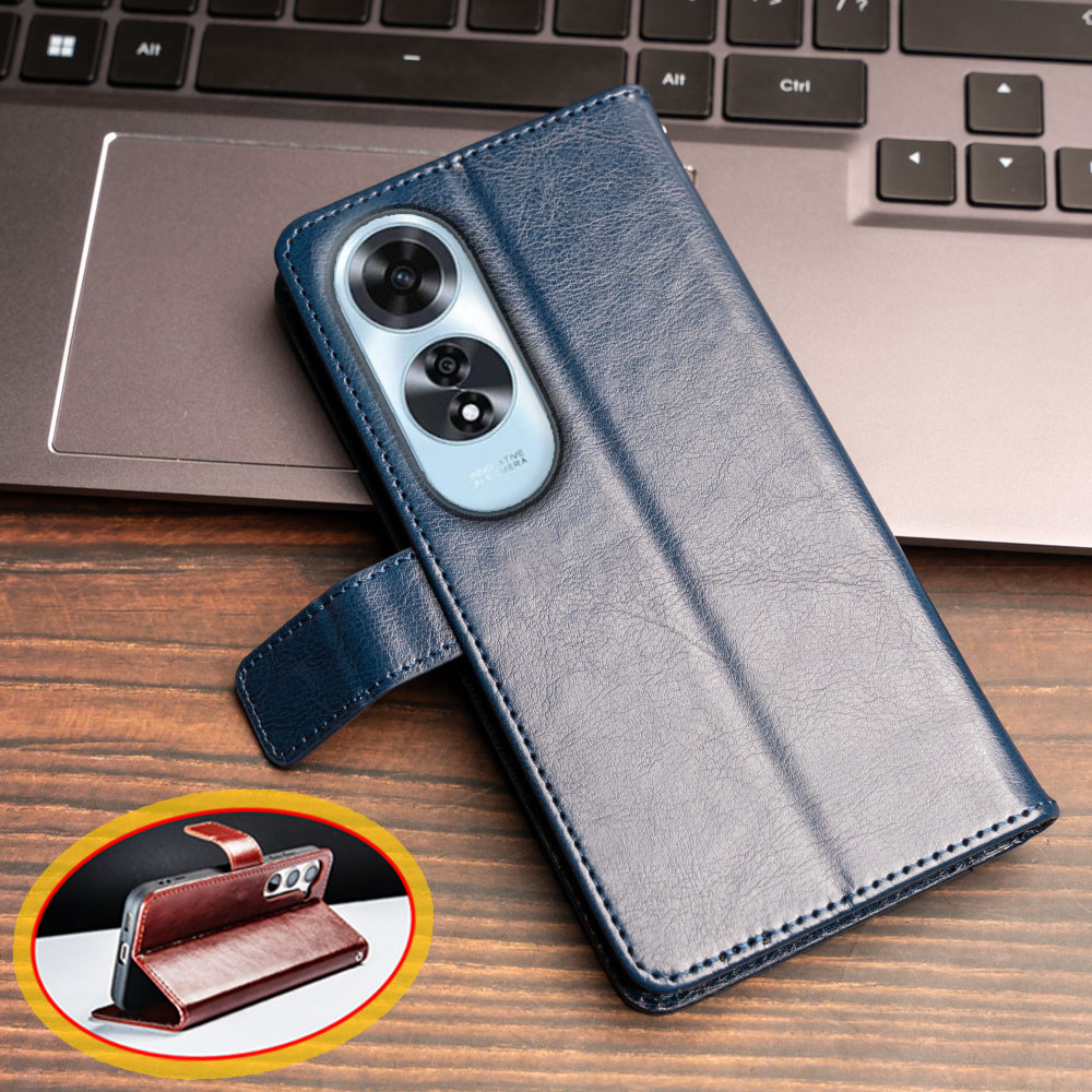 Ví Lật Bao Da Điện Thoại Oppo A60 4G CPH2631 Chân Đế Đựng Thẻ