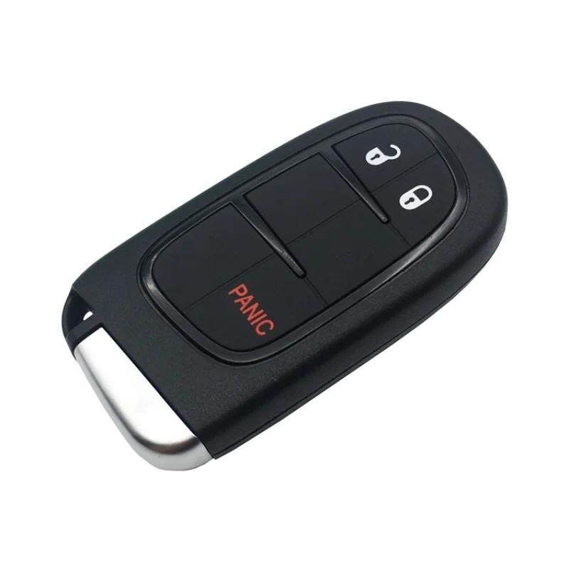 Hindley 3 Nút Vỏ Chìa Khóa Từ Xa Fob Cho Xe Jeep Cherokee Ram FCC: GQ4-54T 2014 2015 2016 2017 Mới Đ