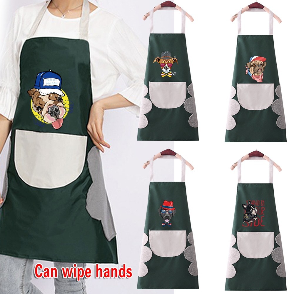 Oil-Proof Waterproof Cooking Workwear Lightweight Sleeveless Apron Convenient Kitchen Home Cooking A