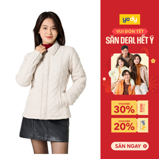  Áo phao nữ YODY trần trám siêu nhẹ form ôm nhẹ nhàng giữ ấm tốt TRA - PHN7008 WCPJ25F013 