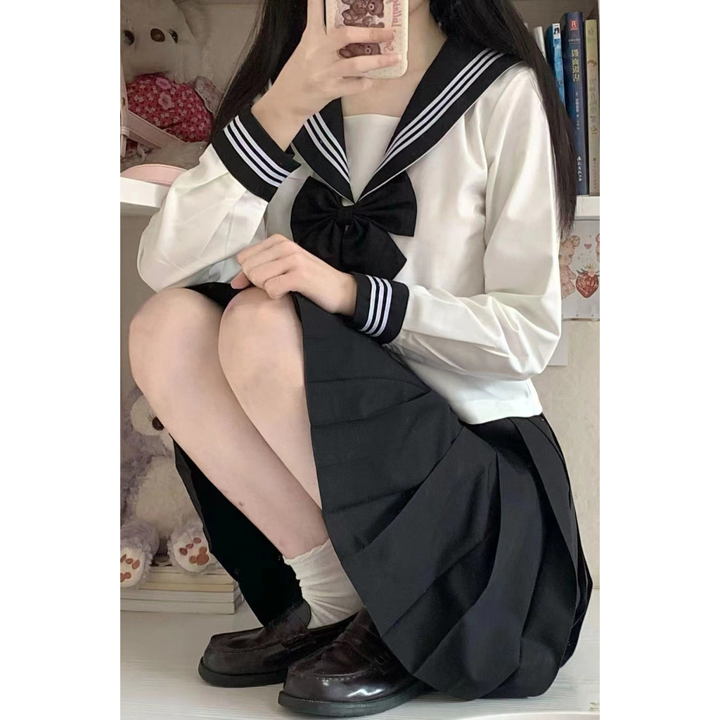 Chinchilla Ba Sách Thủy Thủ - Đồng Phục JK Maru Cổ Đen