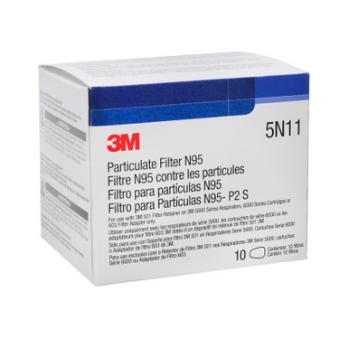 Bộ lọc bụi 3M N95 Standard Model 5N11 (1 Cặp)
