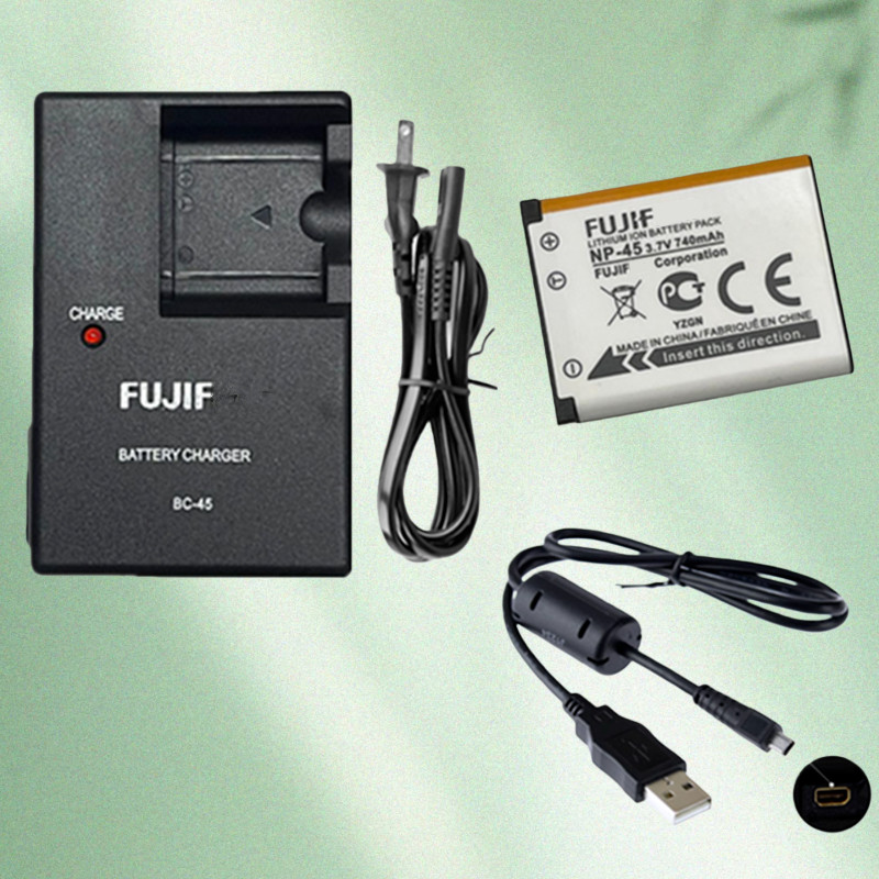 Bộ sạc pin Fujifilm BC-45 BC45 cho máy ảnh fujif NP-45 NP-45A NP-45S NP45 J105 JV155 250 255 205 JX3