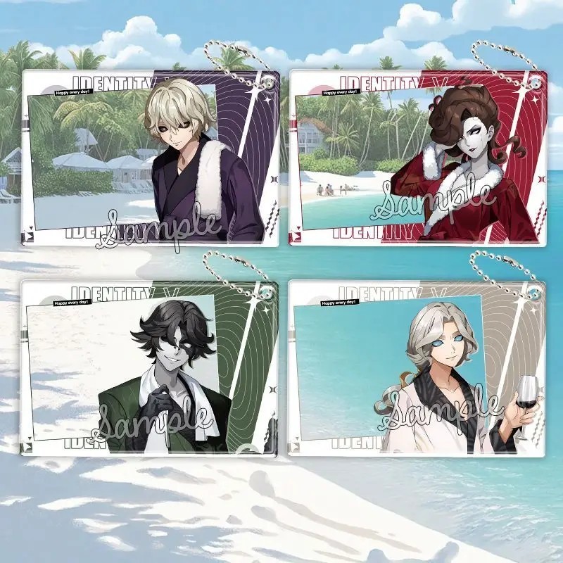 Móc khóa Identity V Card Acrylic trong suốt mô hình Identity 5 Yumeguri No Michi Sangria Joseph Anim
