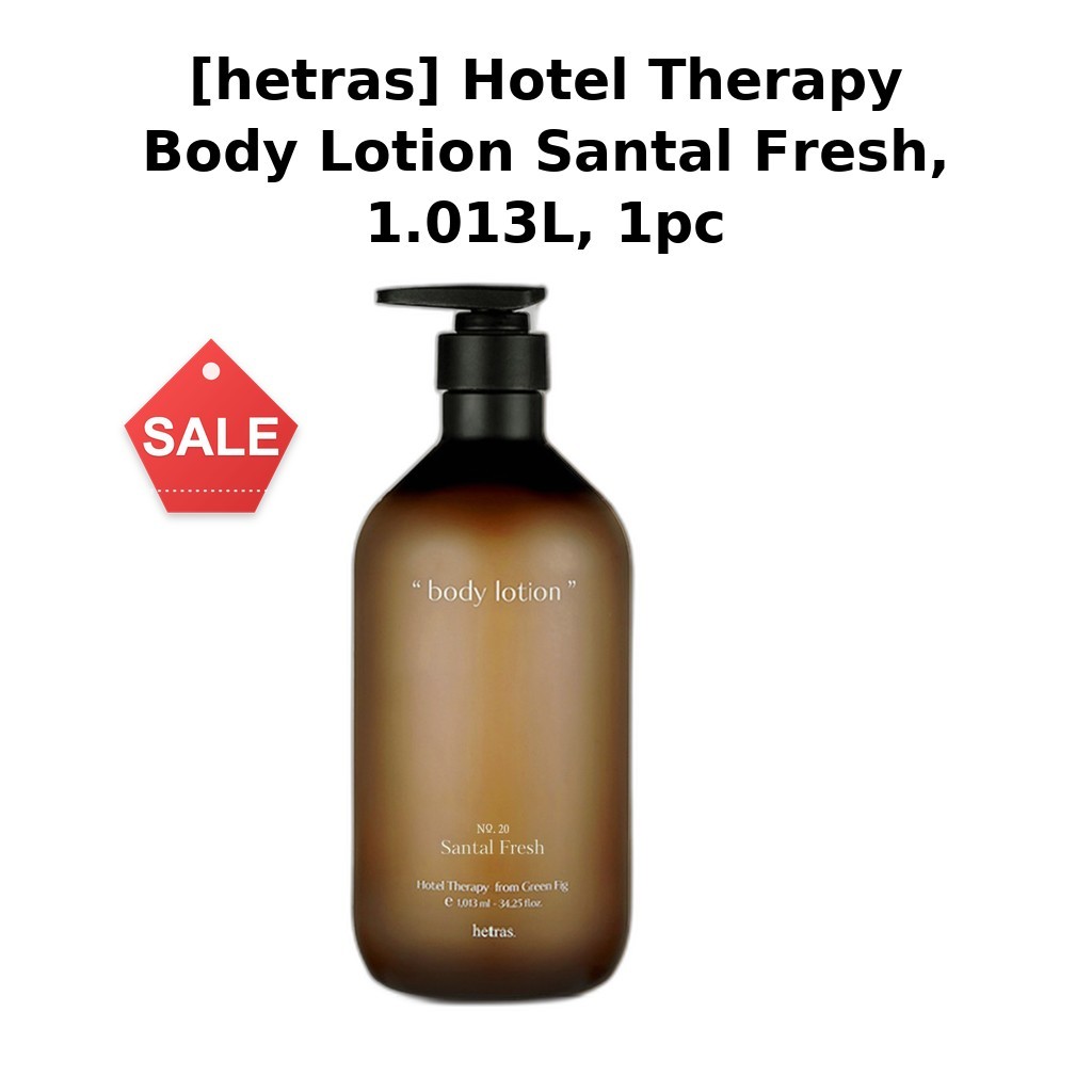 [hetras] Kem dưỡng thể trị liệu khách sạn Santal Fresh, 1.013L, 1pc / Sữa dưỡng thể Hàn Quốc / Santa