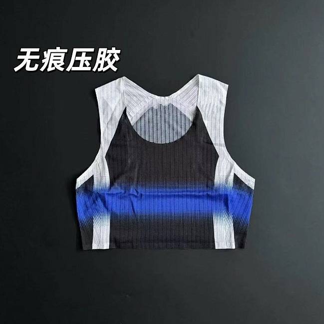 New Short Running Marathon Women's Seamless Adhesive Vest Sports Outdoor Quick-Drying Breathable Jog