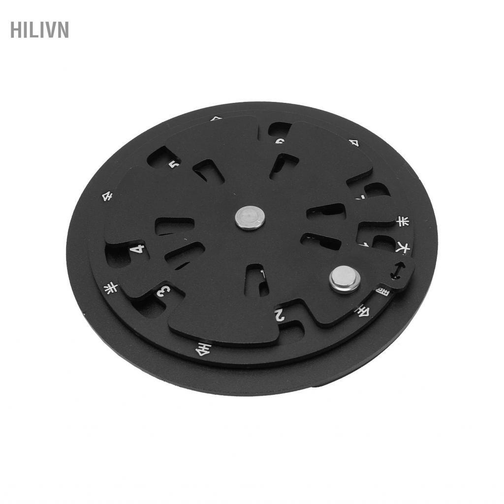 hilivn Circle of Fifths Wheel Melody Tool Hợp kim nhôm xoay Lý thuyết âm nhạc di động dành cho người