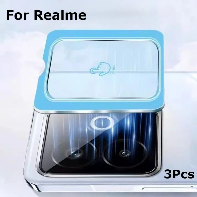 3 Miếng Bảo Vệ Ống Kính Máy Ảnh Trong Suốt Cho Realme GT7 Pro / GT 7T / Gt7 Pro / 12 Pro + Camera Kí