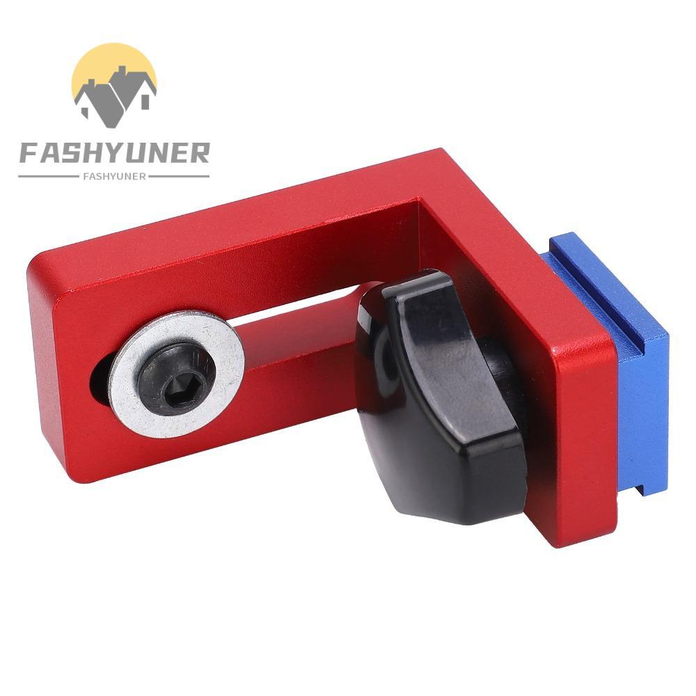 FASHYUNER 2 chiếc ​Miter Track Stop, Giá đỡ trượt T-Track màu đỏ 30 loại, bền cho 30 T-Track Hợp kim