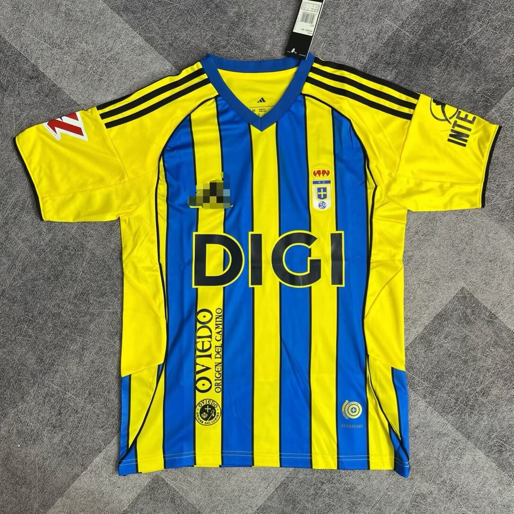 2025-26 Real Oviedo Away Soccer Jersey Fan Phiên bản Tùy chỉnh Tên & Số AAA + Chất lượng cao cấp Tho