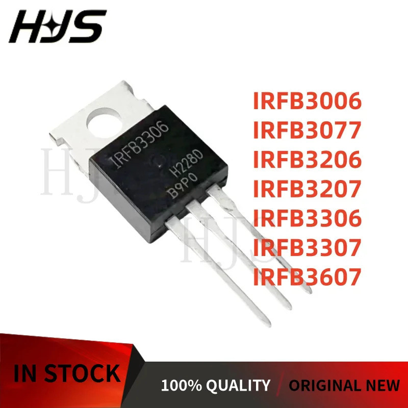 10 Cái / lốc MỚI IRFB3306 IRFB3077 IRFB3207 IRFB3207 IRFB3006 IRFB3206 IRFB3307 TO-220 MOSFET Transi