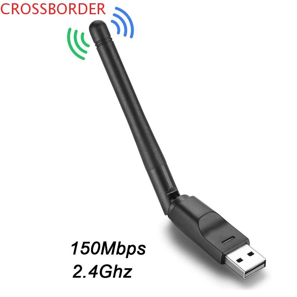 Card mạng CROSSBORDER 150Mbps MT7601, Bộ chuyển đổi Wifi USB Wi-fi Dongle USB 150Mbps, Ăng-ten hiển 