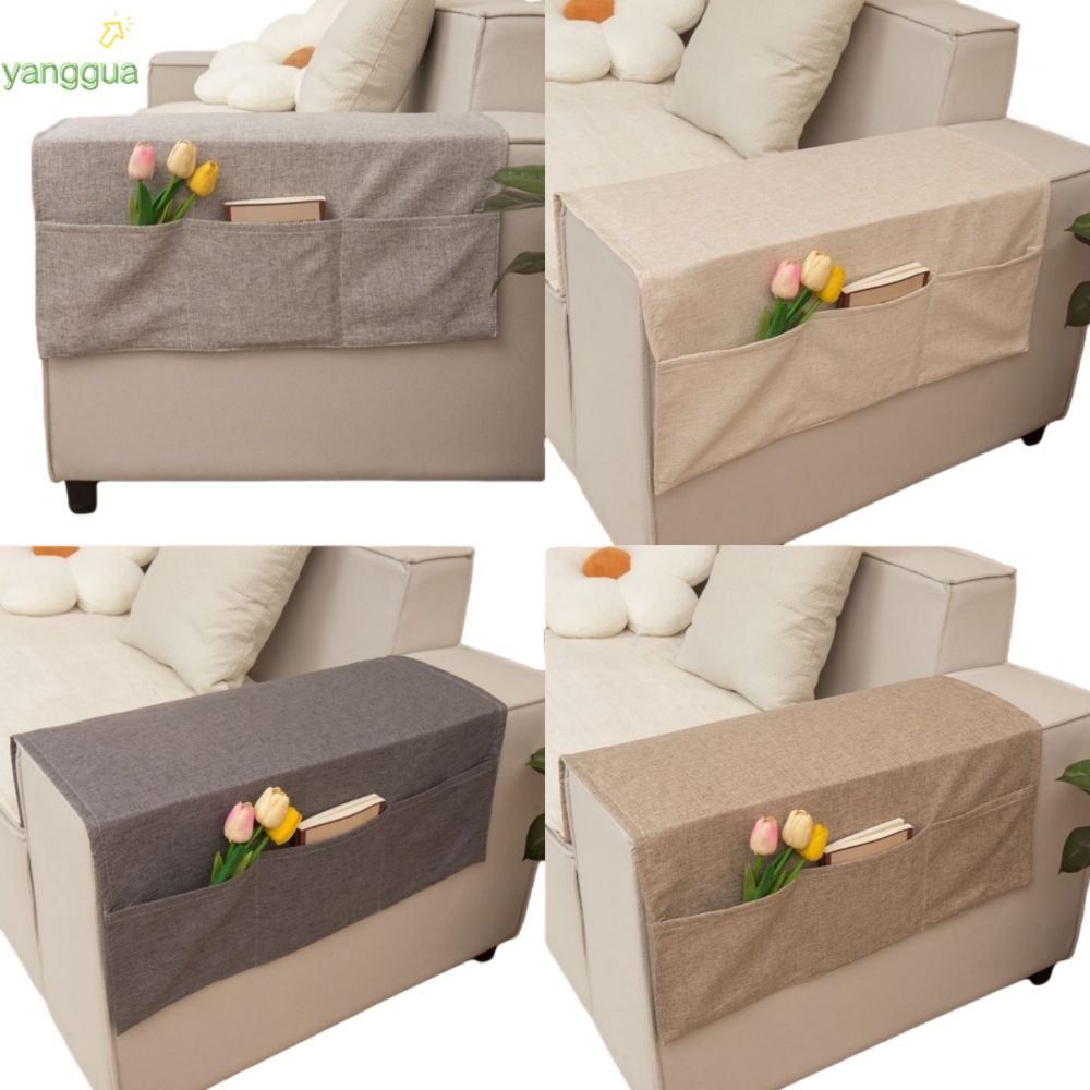 Túi đựng tay ghế sofa YANGGUA, Bộ sắp xếp tay vịn ghế sofa có thể giặt bằng vải Polyester, 40x110 60