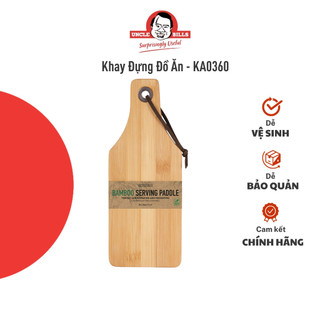 Khay gỗ đựng đồ ăn uncle bills gỗ tự nhiên kích thước 28 x11x0.8cm chất lượng - ka0360