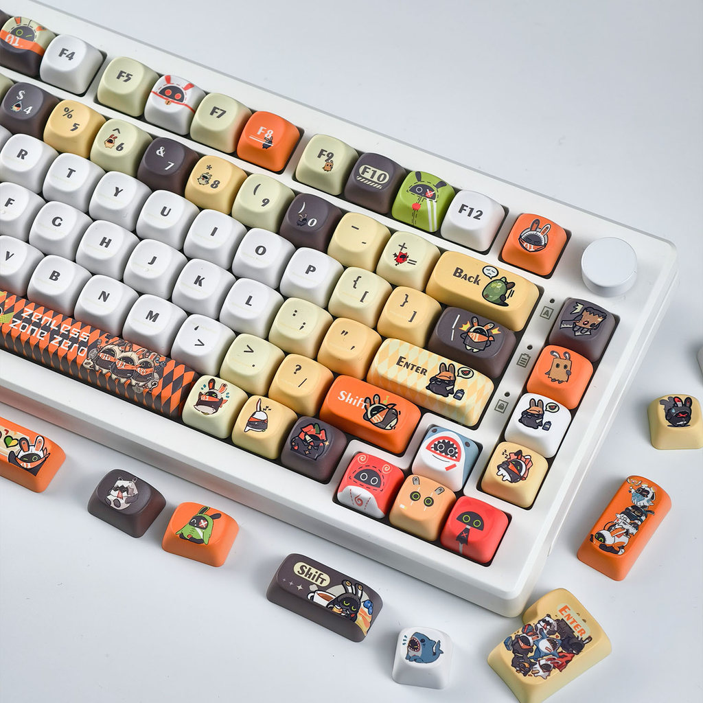 Bangboo Keycap MOA Profile 130 Phím PBT Nhuộm Thăng Hoa Aula F75 F99 RK100 Keycaps Cơ Hình Tròn Hoạt Hình Keycaps Cá Mập Boo Emilyanne Iaes Zenless Zone Zero Keycap | BigBuy360 - bigbuy360.vn
