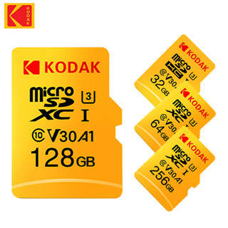 Thẻ nhớ KODAK MicroSD C10 32GB 64GB Class10 Memori TF Micro SDXC 128GB 256GB 512GB A1 U3 V30 4K cho máy ảnh