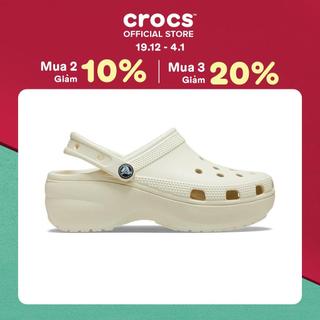  Giày Clog Nữ Crocs Platform Classic - Bone 