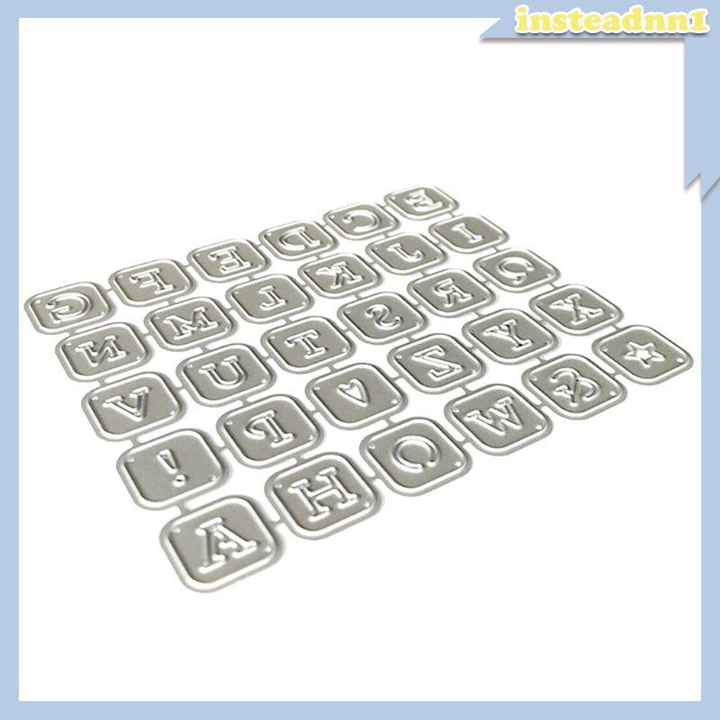 Alphabet Letters Metal Cutting Dies Stencil Scrapbooking DIY Album Stamp Paper