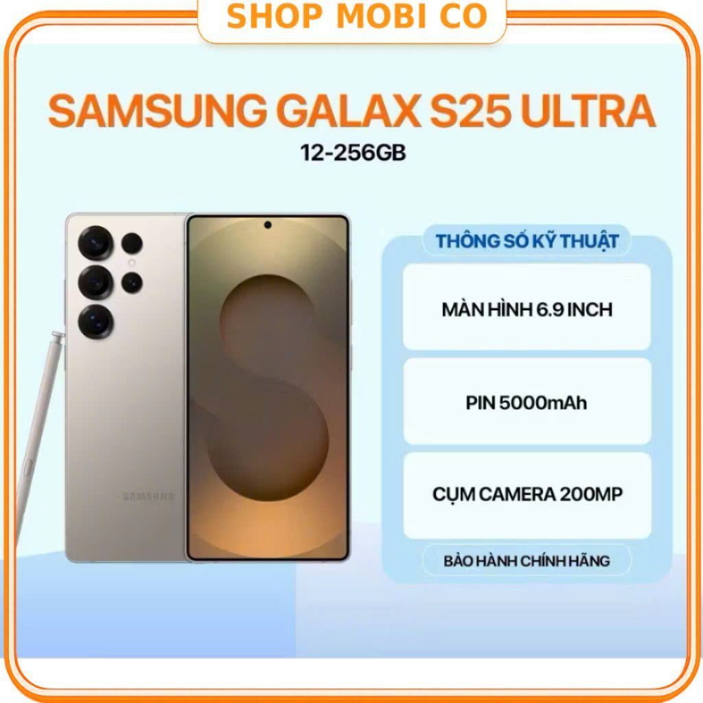 Điện Thoại Samsung Galaxy S25 Ultra 12GB/256GB Chính Hãng