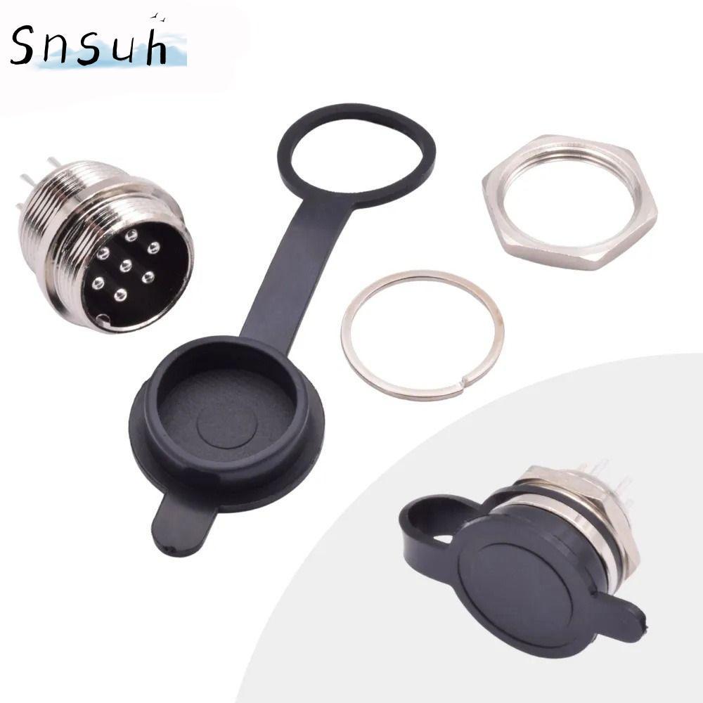 SNSUH GX12 GX16 GX20 Mũ bụi, GX12 GX16 GX20 Vỏ ổ cắm tròn hàng không nhẹ, Chống rò rỉ chống thấm nướ