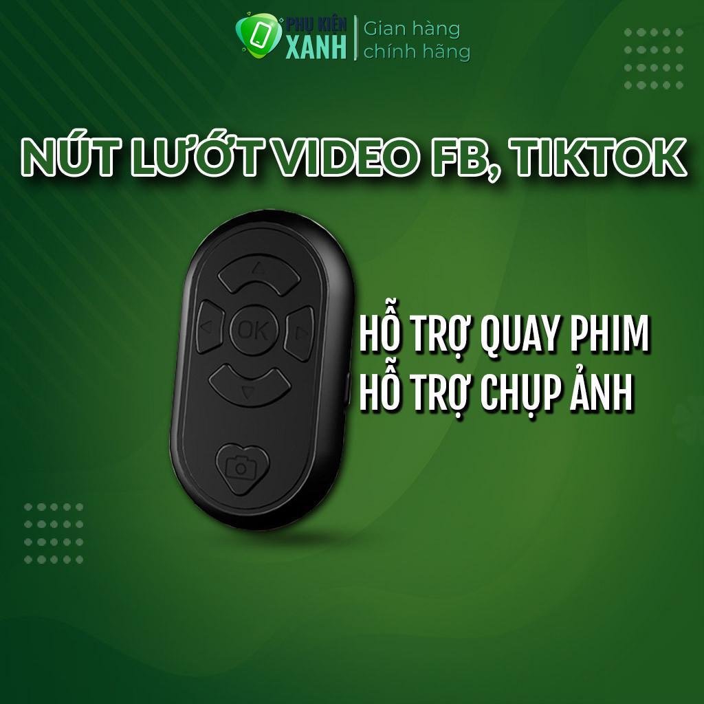 Remote bluetooth lướt video rảnh tay, điều khiển TikTok YouTube chụp ảnh quay video cho điện thoại -