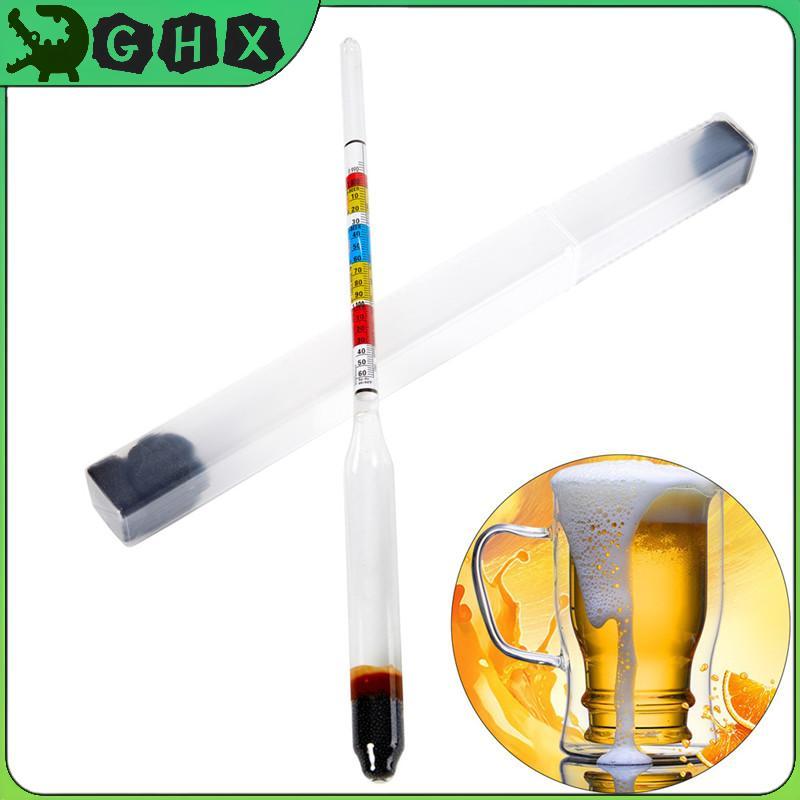 GHX 1 / 2 Chiếc Thủy Kế Ba Quy Mô Cho Gia Đình Bia Rượu Kiểm Tra Cider 3 Tỷ Lệ Thủy Kế Rượu Đường Má