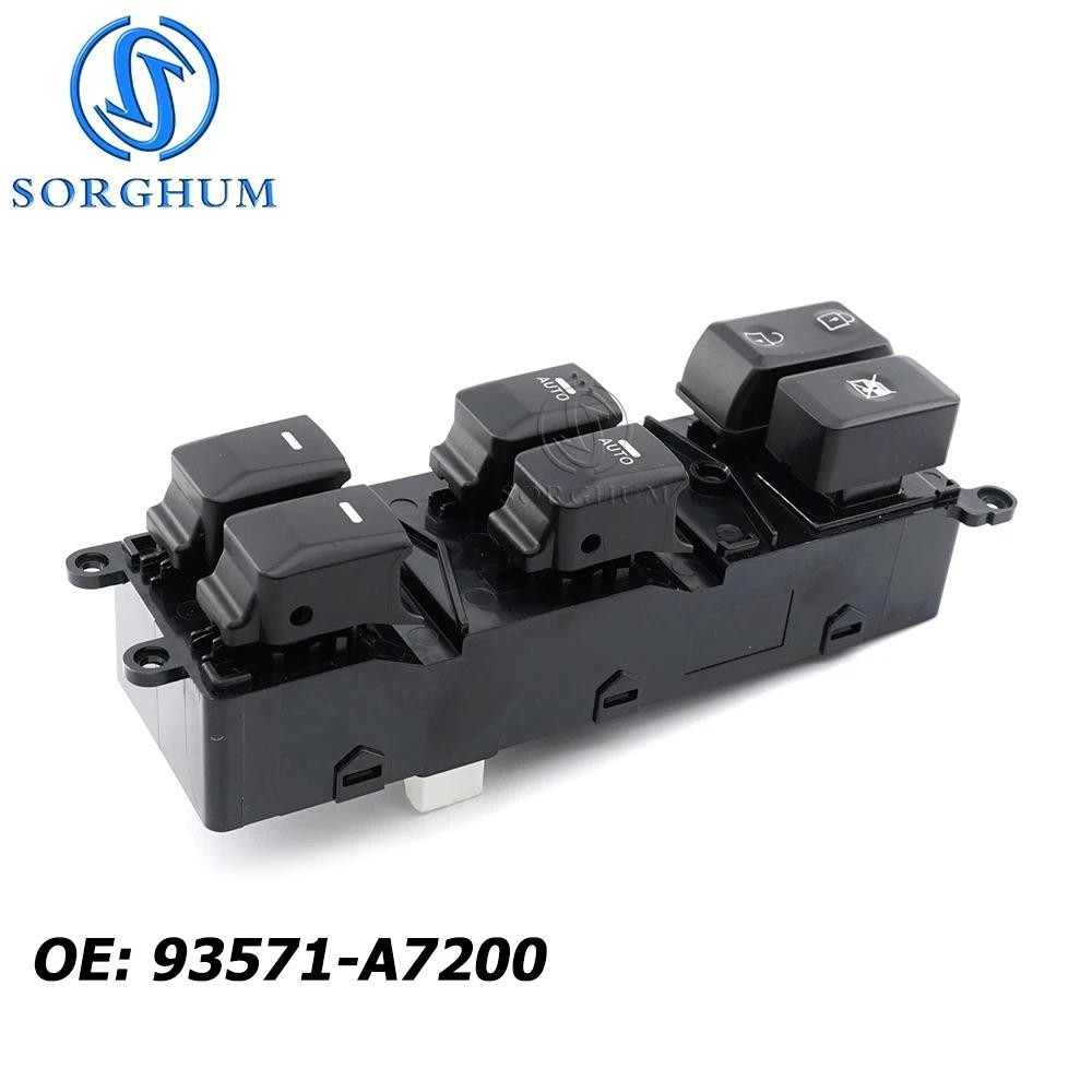 SORGHUM Phụ Kiện Ô Tô Điện Chính Điều Khiển Cửa Sổ Nút Công Tắc Cho Xe Kia Forte 2014-2018 93571-A72