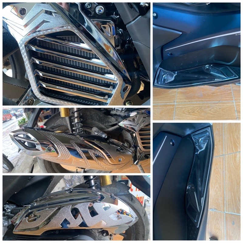 ốp trang trí,bảo vệ nvx 155 năm 2025-2021 crom