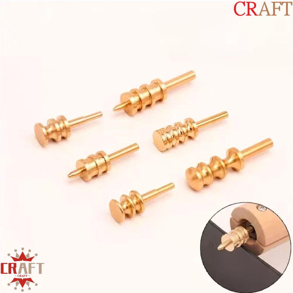 CRAFT Leather Burnisher Tool, Pointed hoặc Flat Tip Brass Leather Edge Slicker, Burnishing Tool Pres