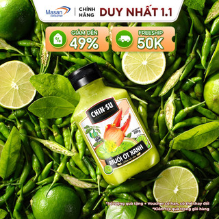  Chai Xốt Muối Ớt Chin-Su Xanh Chai X 200Gr 