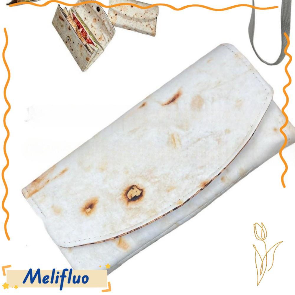 Ví MELIFLUO Burrito, Kẹp tiền xu Burrito nhiều ngăn, có thể gập lại bằng khe cắm thẻ Ví đựng tiền xu