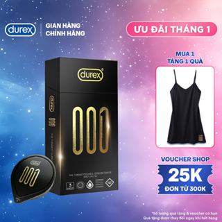   MỚI  Bao Cao Su Durex 001 Siêu Mỏng Hộp 3 Bao Mới Ra Mắt 