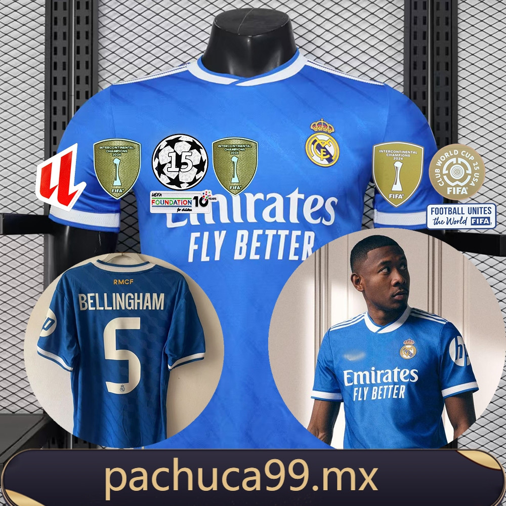 Real Madrid Jersey Phiên bản thứ ba Cầu thủ Jersey 2025-26